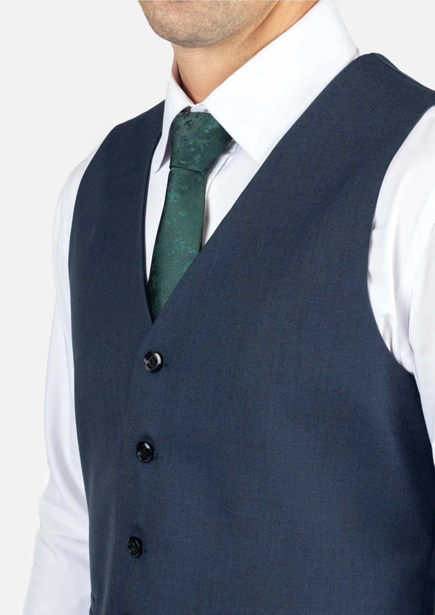 Aegean Blue Sharkskin Vest