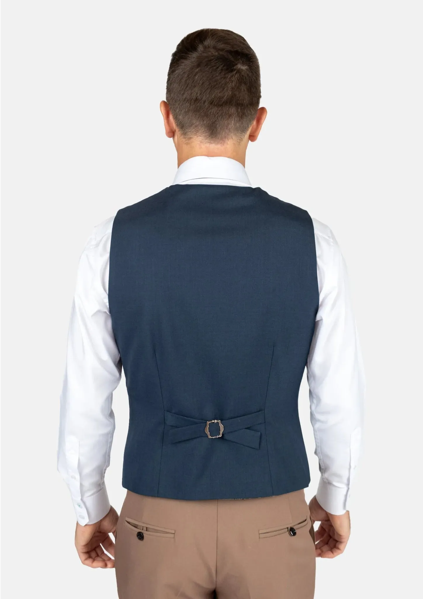 Aegean Blue Sharkskin Vest