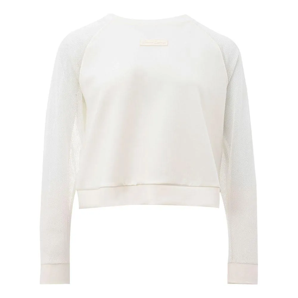 Armani Exchange Elegant White Polyamide Sweater