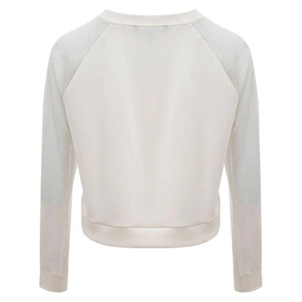 Armani Exchange Elegant White Polyamide Sweater