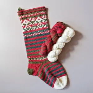 Baba Noel Holiday Stocking Kit | Uneek & Harvest Worsted