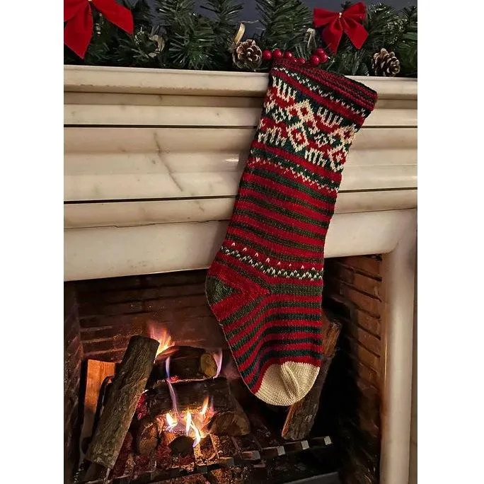 Baba Noel Holiday Stocking Kit | Uneek & Harvest Worsted