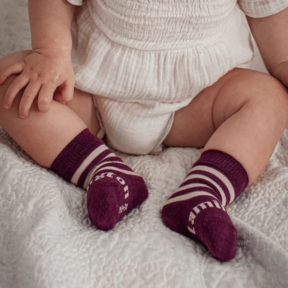 Baby & Child Socks Crew - Plum