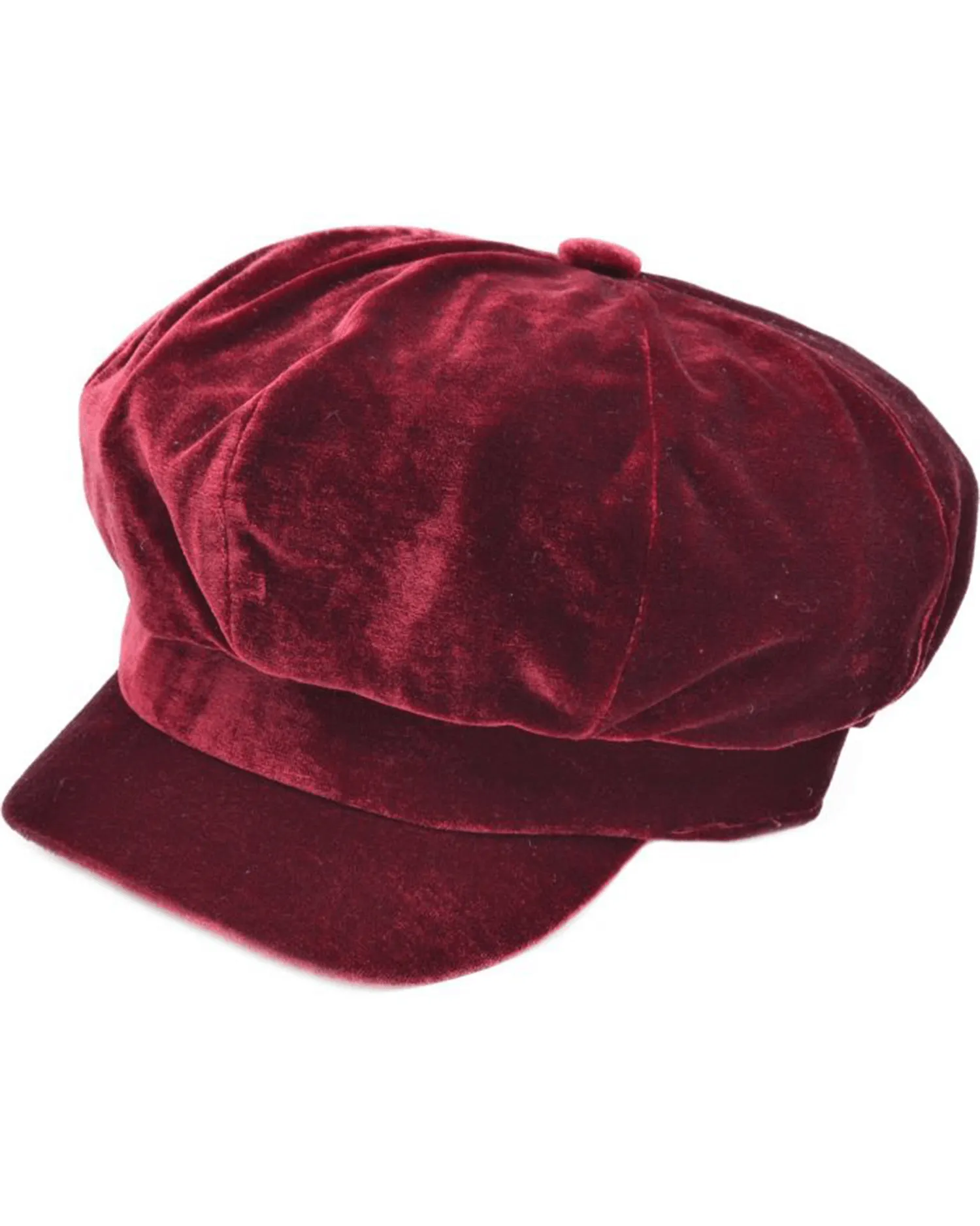 Bakerboy Burgundy Velvet Cap