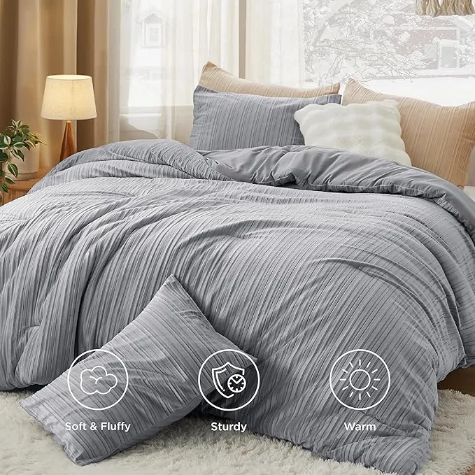 Bedsure Fluffy Comforter Set