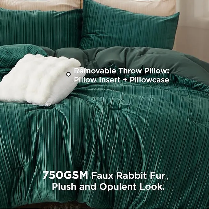 Bedsure Fluffy Comforter Set