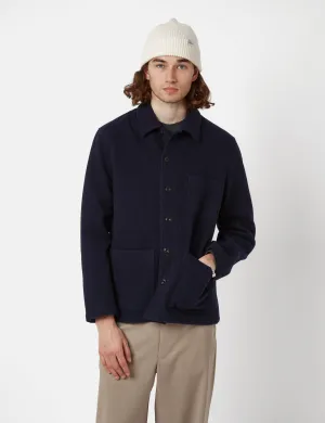 Bhode Chore Jacket (Wool) - Navy Blue