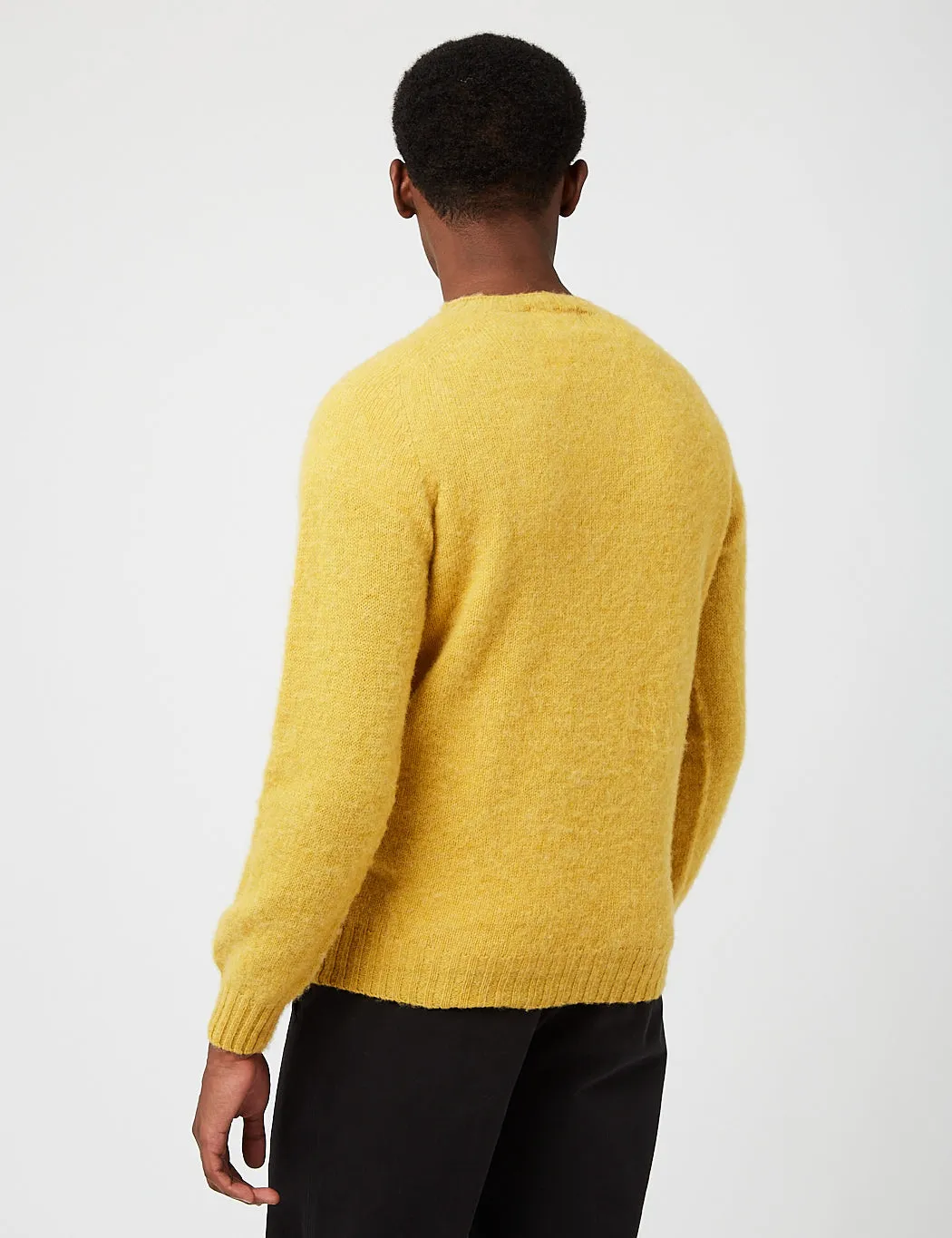 Bhode Supersoft Lambswool Jumper (Made in Scotland) - Nugget Yellow