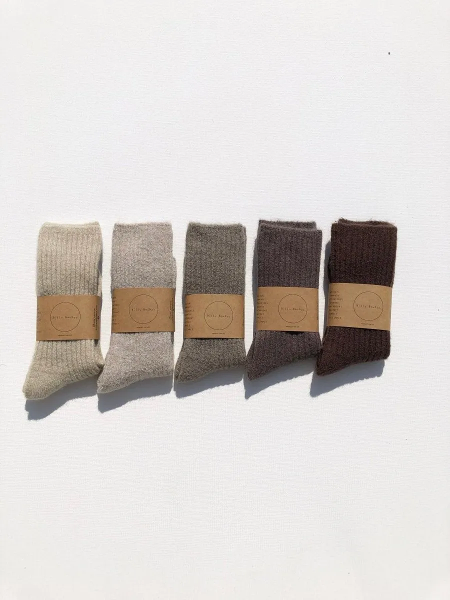 Billy Bamboo Alpaca Cabin Socks (Many Colours)