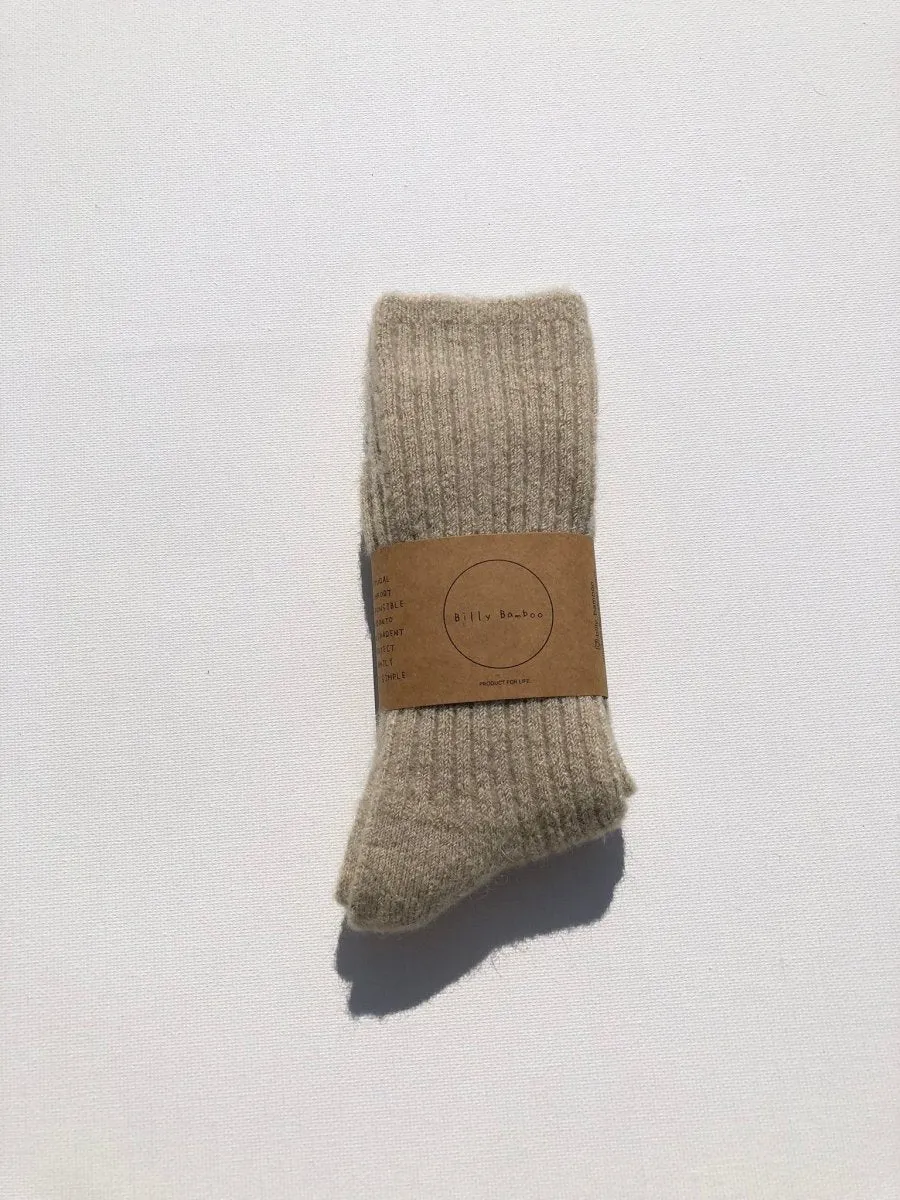 Billy Bamboo Alpaca Cabin Socks (Many Colours)