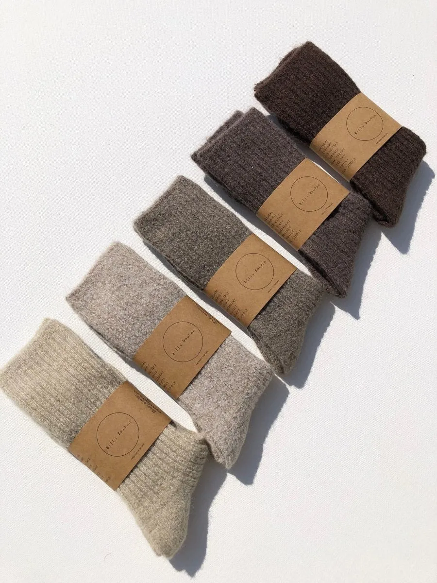 Billy Bamboo Alpaca Cabin Socks (Many Colours)