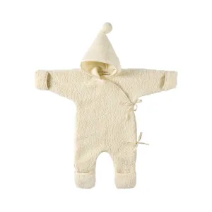 BINIBAMBA Merino Sheepskin Snugglesuit - Milk