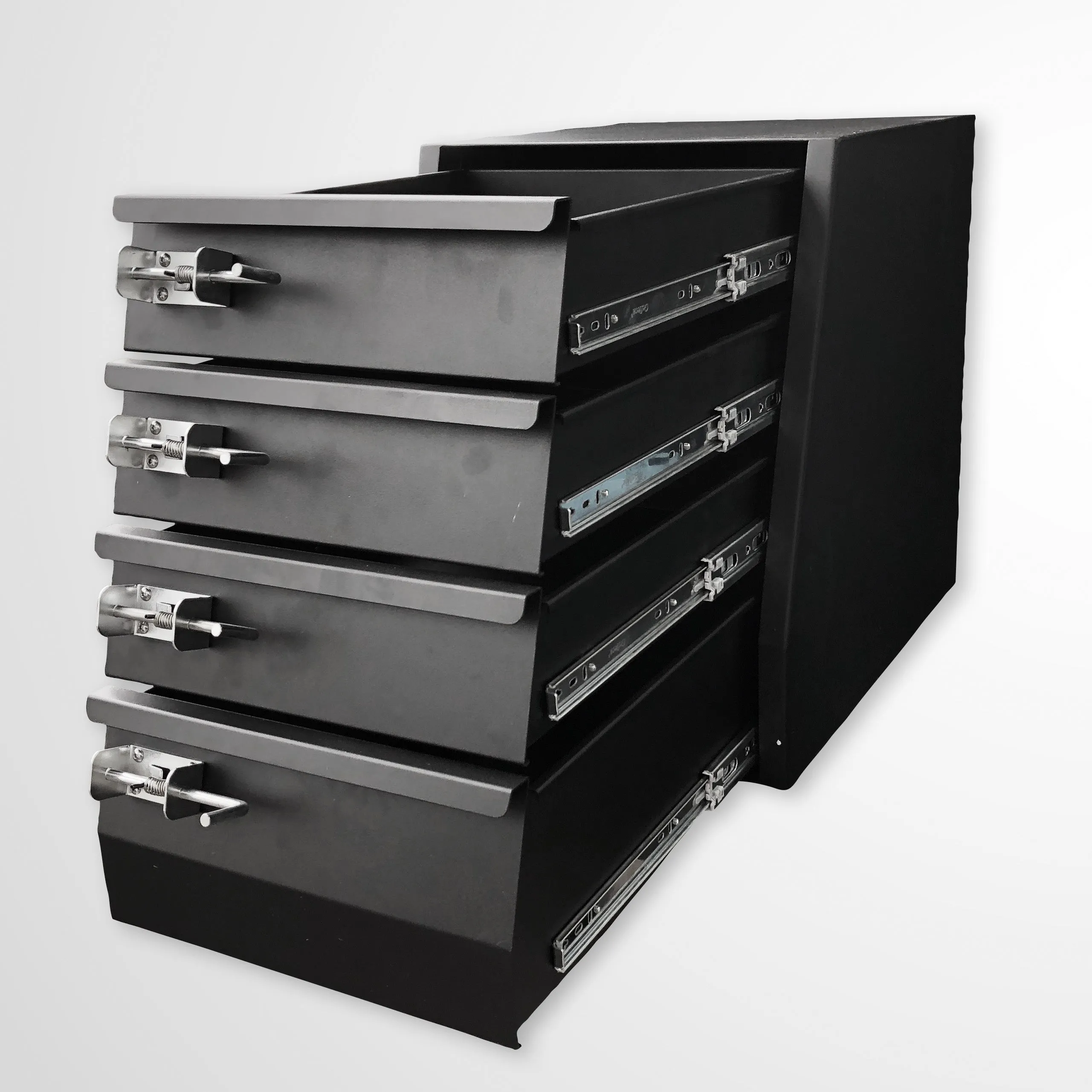 Black - 4 Drawer Unit