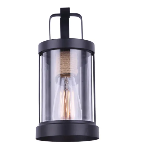 Canarm IOL457BKR Delano Outdoor Farmhouse Lantern Light Fixture