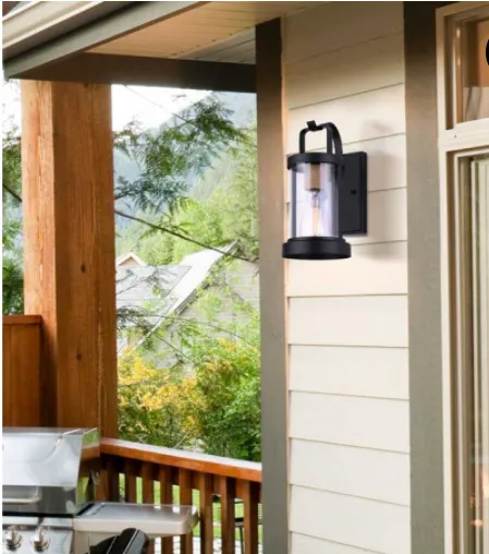 Canarm IOL457BKR Delano Outdoor Farmhouse Lantern Light Fixture