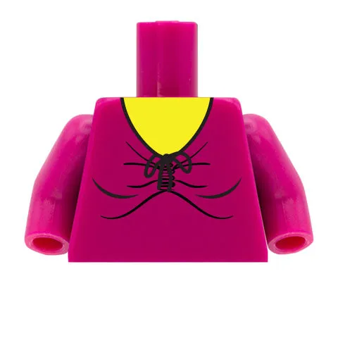 Cinched V-Neck Top - Custom Design Minifigure Torso