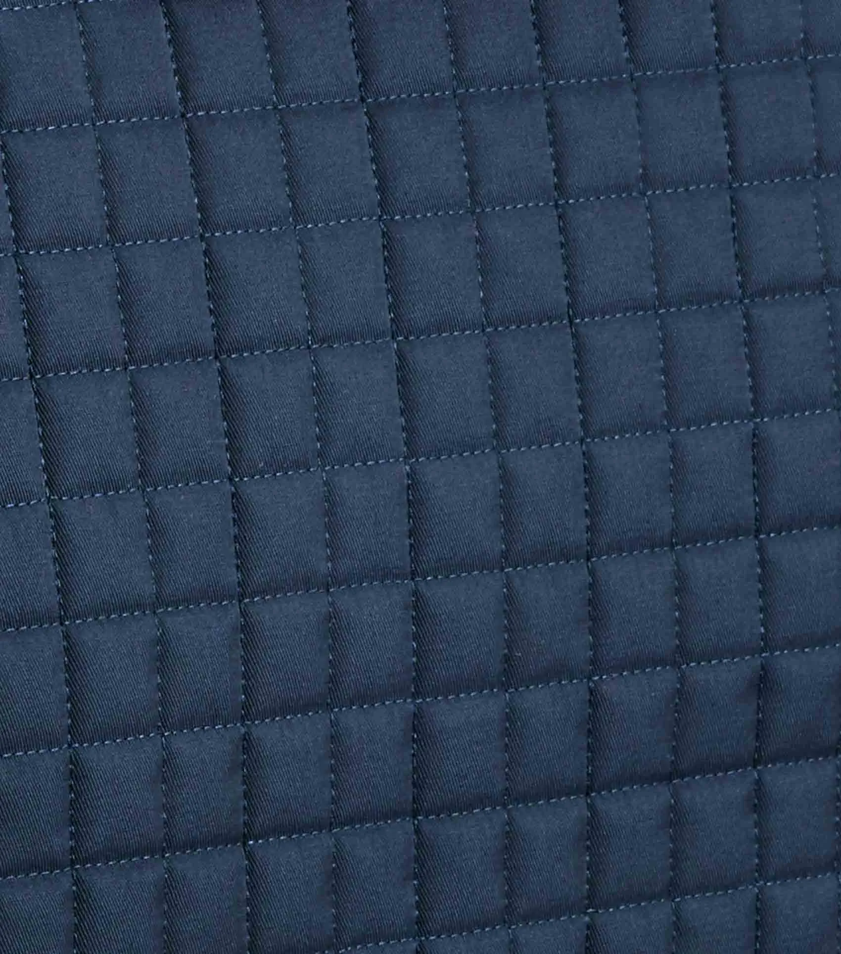 Close Contact Merino Wool European Saddle Pad - Dressage Square Navy/Burgundy Wool