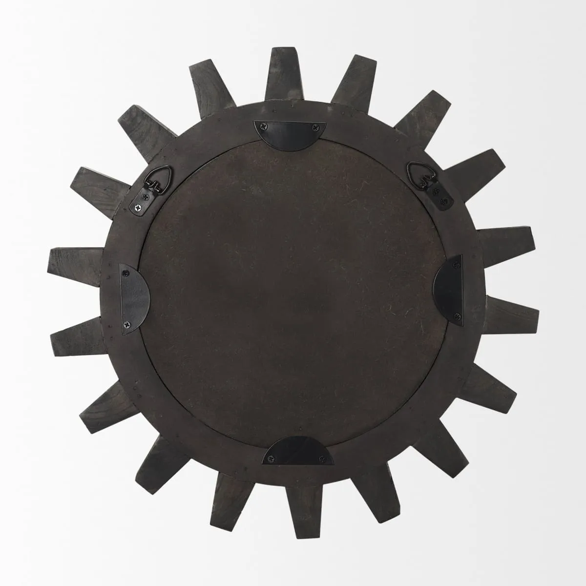 Cog Wall Mirror   Sundance Black Wood | 17" | Sundance