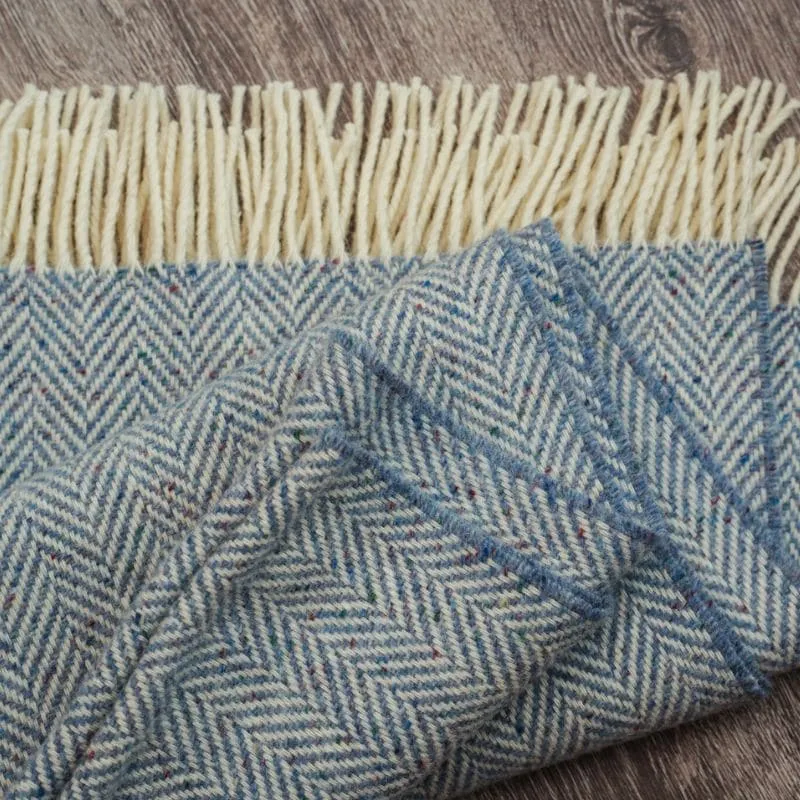 Connemara Blanket Light Blue