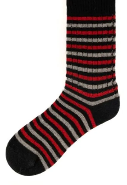 Connemara Socks - Merino Stripe Large