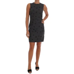 Dolce & Gabbana Chic Sleeveless Polka Dotted Wool Dress