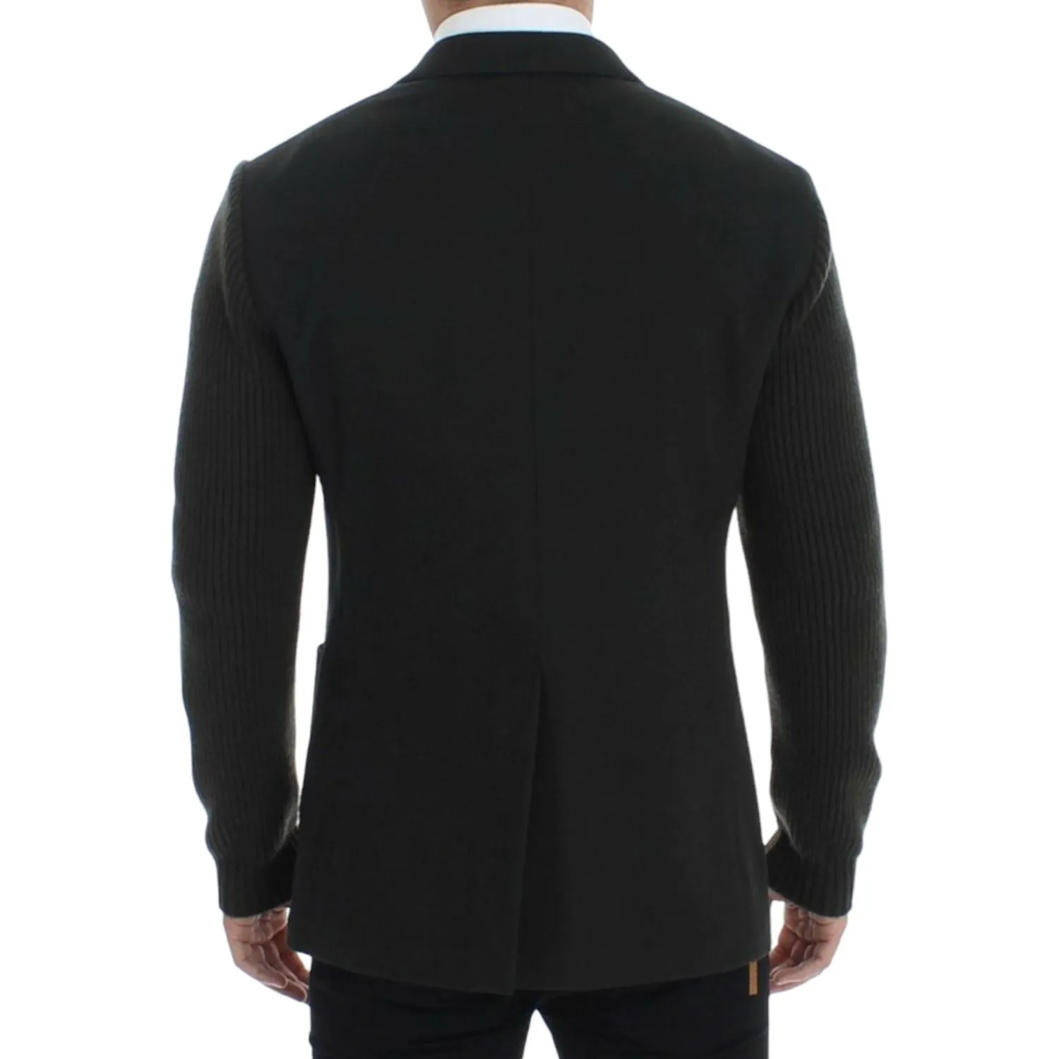 Dolce & Gabbana Elegant Green Cashmere Blazer Jacket