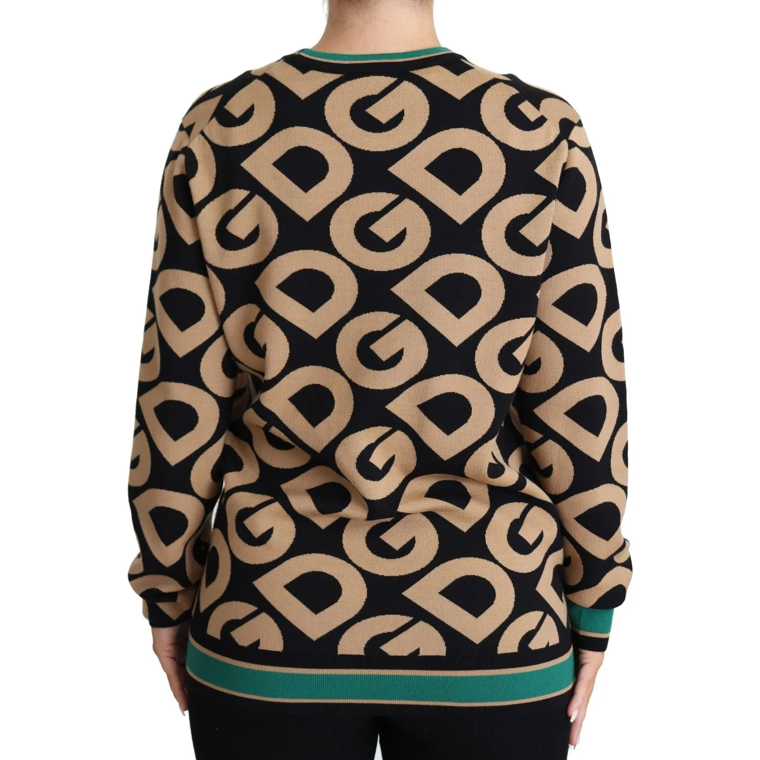 Dolce & Gabbana Elegant Multicolor Wool Blend Sweater