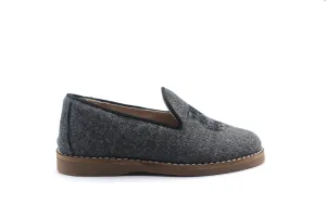 Don Louis Gray Wool Tiger Smoking Shoe