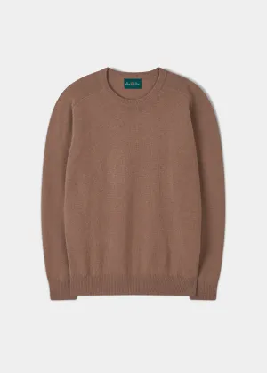 Dorset Men's Lambswool Jumper in Camel - Classic Fit