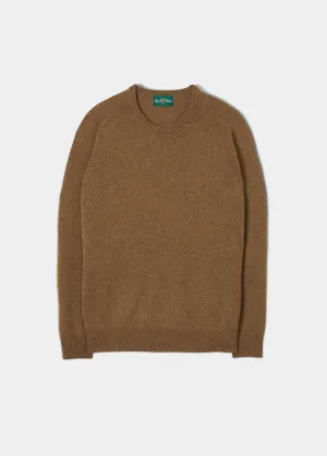 Dorset Men's Lambswool Jumper in Driftwood - Classic Fit