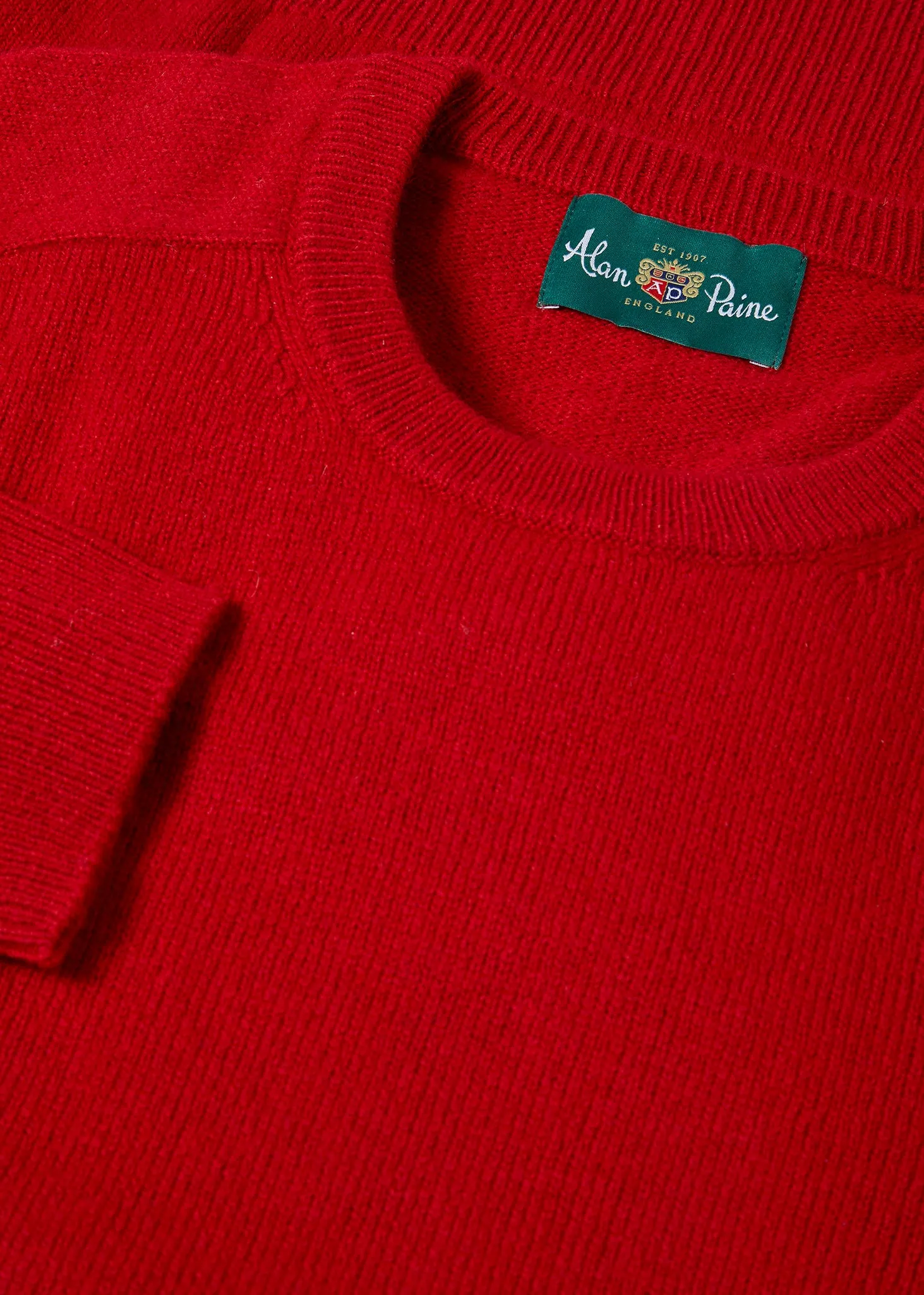 Dorset Men's Lambswool Jumper in Dubonnet - Classic Fit