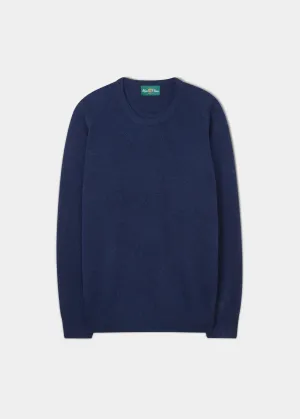 Dorset Men's Lambswool Jumper in Indigo - Classic Fit