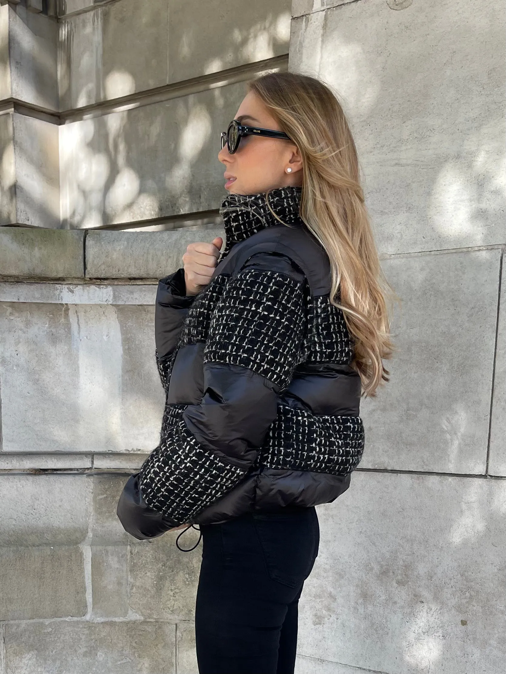 Eloise Tweed Puffer Jacket and Vest