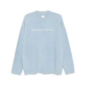 Emporio Armani Sweaters Clear Blue