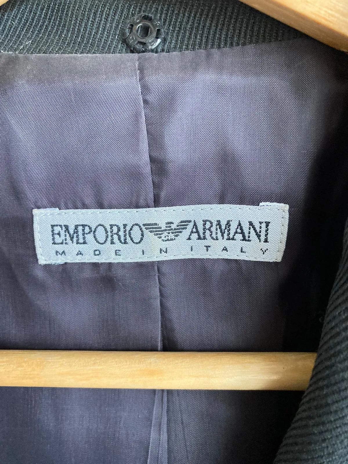 Emporio Armani Wool Black trouser Suit UK Size 12