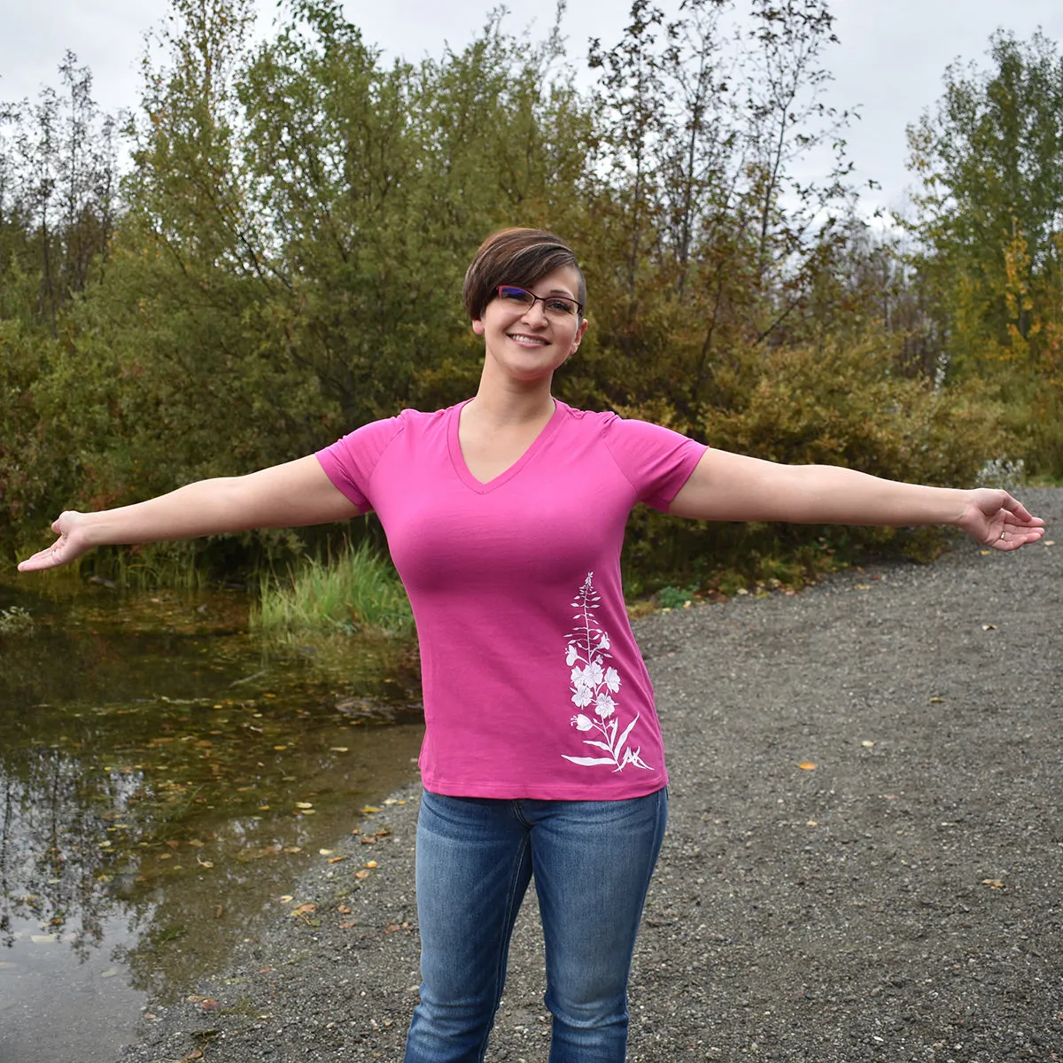 Fireweed V-Neck Tee