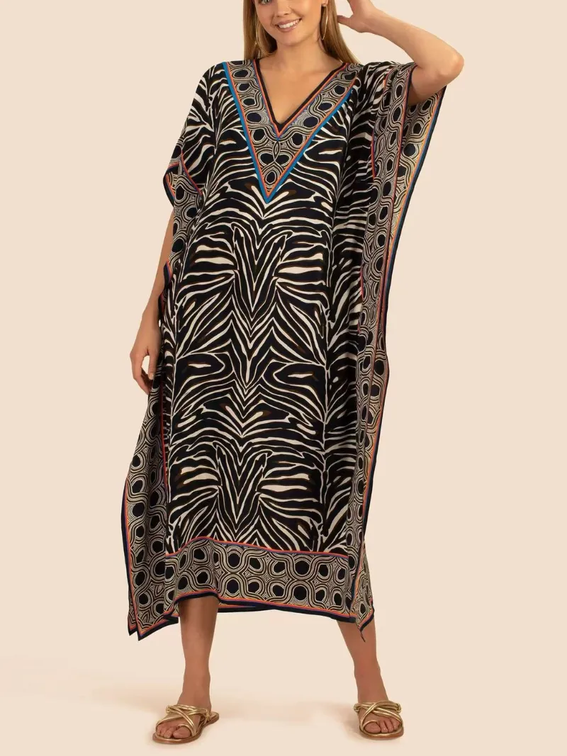 Game Of Love Women's V-neck Kaftan Dress