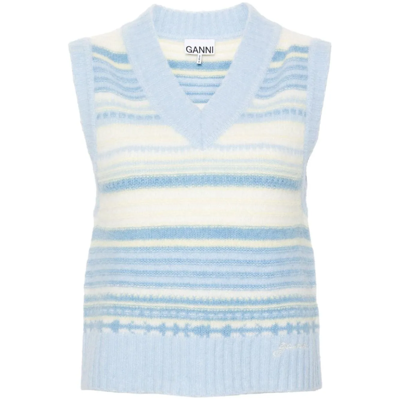 GANNI Sweaters Clear Blue