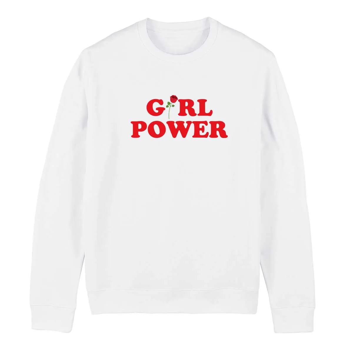 Girl Power Rose Feminist Sweatshirt