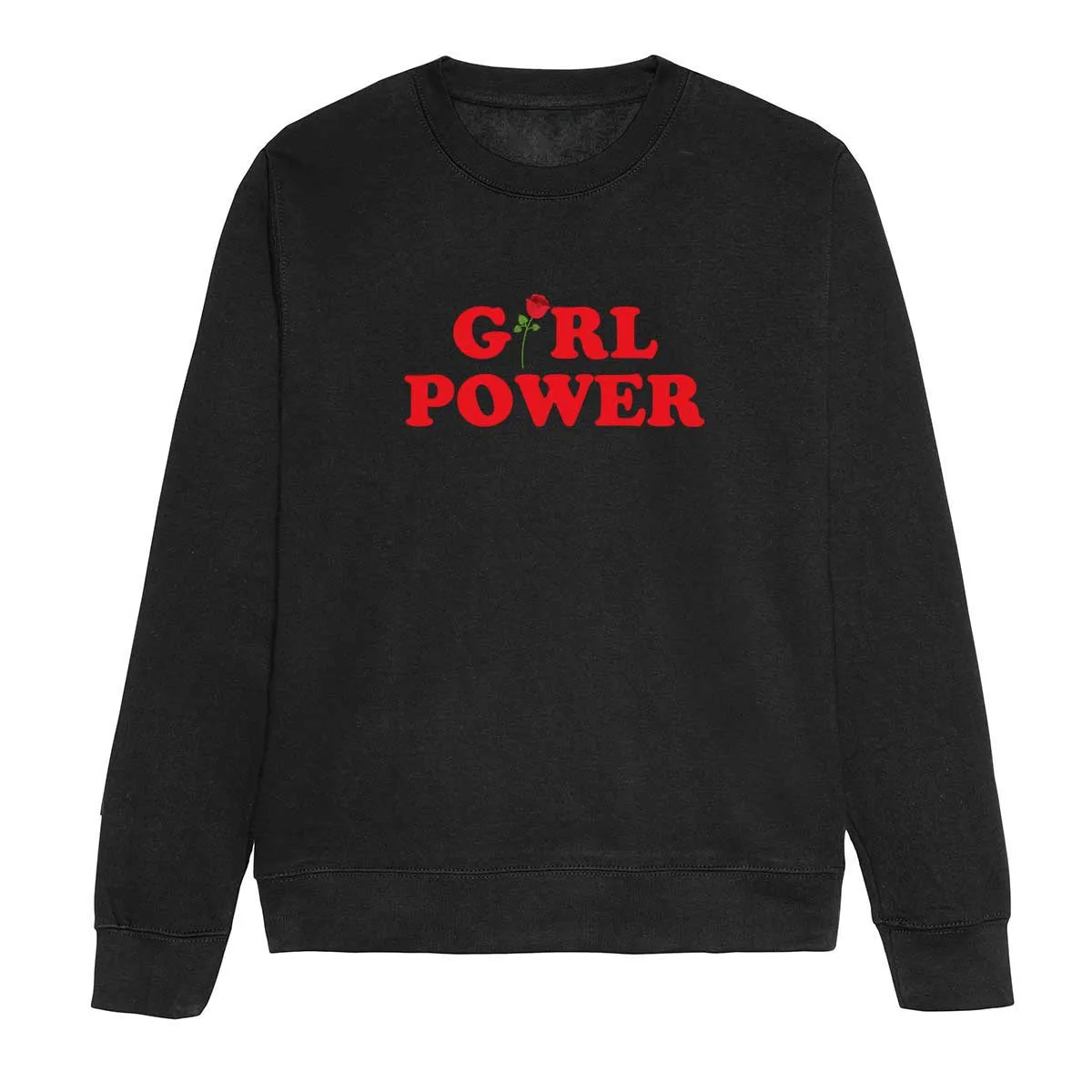 Girl Power Rose Feminist Sweatshirt