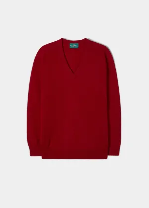 Hampshire Lambswool Jumper in Dubonnet - Classic Fit