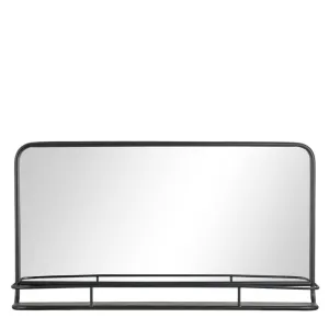 Hildia mirror 90x50 cm. black