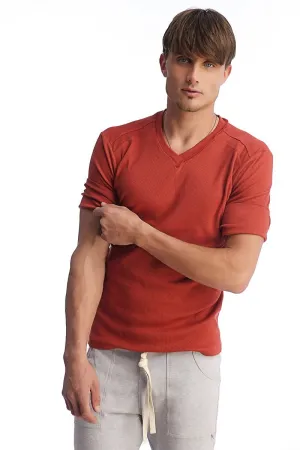 Hybrid V-Neck (Cinnabar)