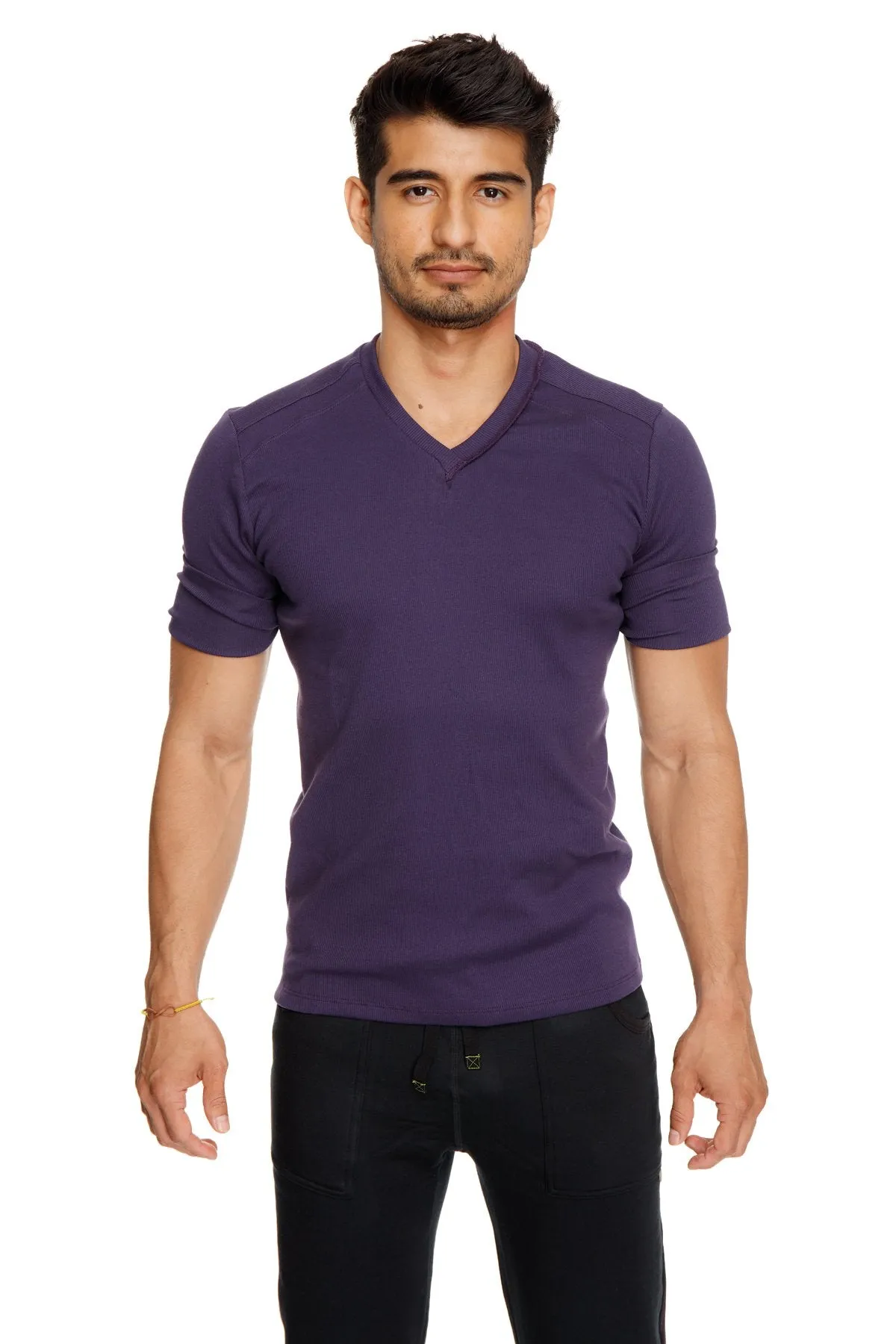 Hybrid V-Neck (Eggplant Purple)