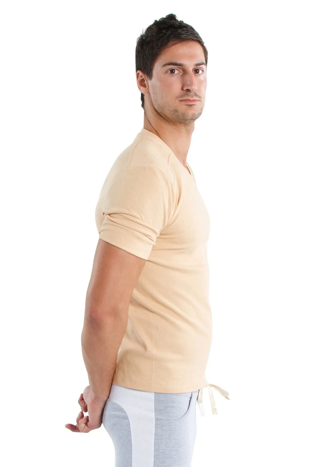 Hybrid V-Neck (Sand Beige)