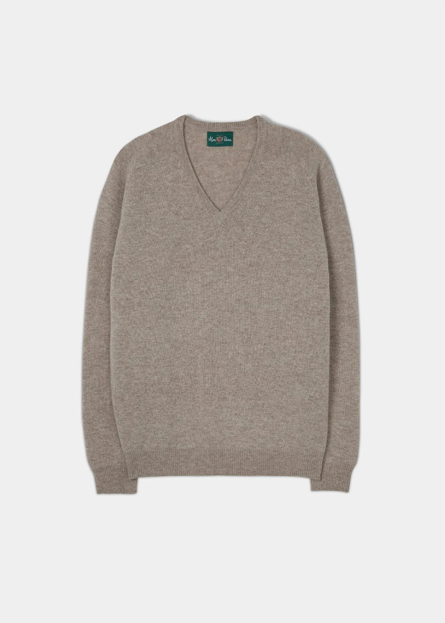 Kilsyth Men's Lambswool Jumper in Cobble - Regular Fit