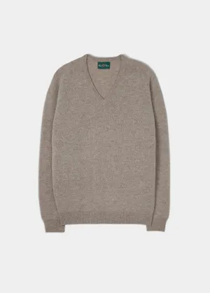 Kilsyth Men's Lambswool Jumper in Cobble - Regular Fit