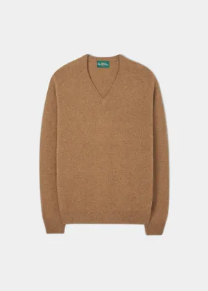 Kilsyth Men's Lambswool Jumper in Driftwood - Regular Fit