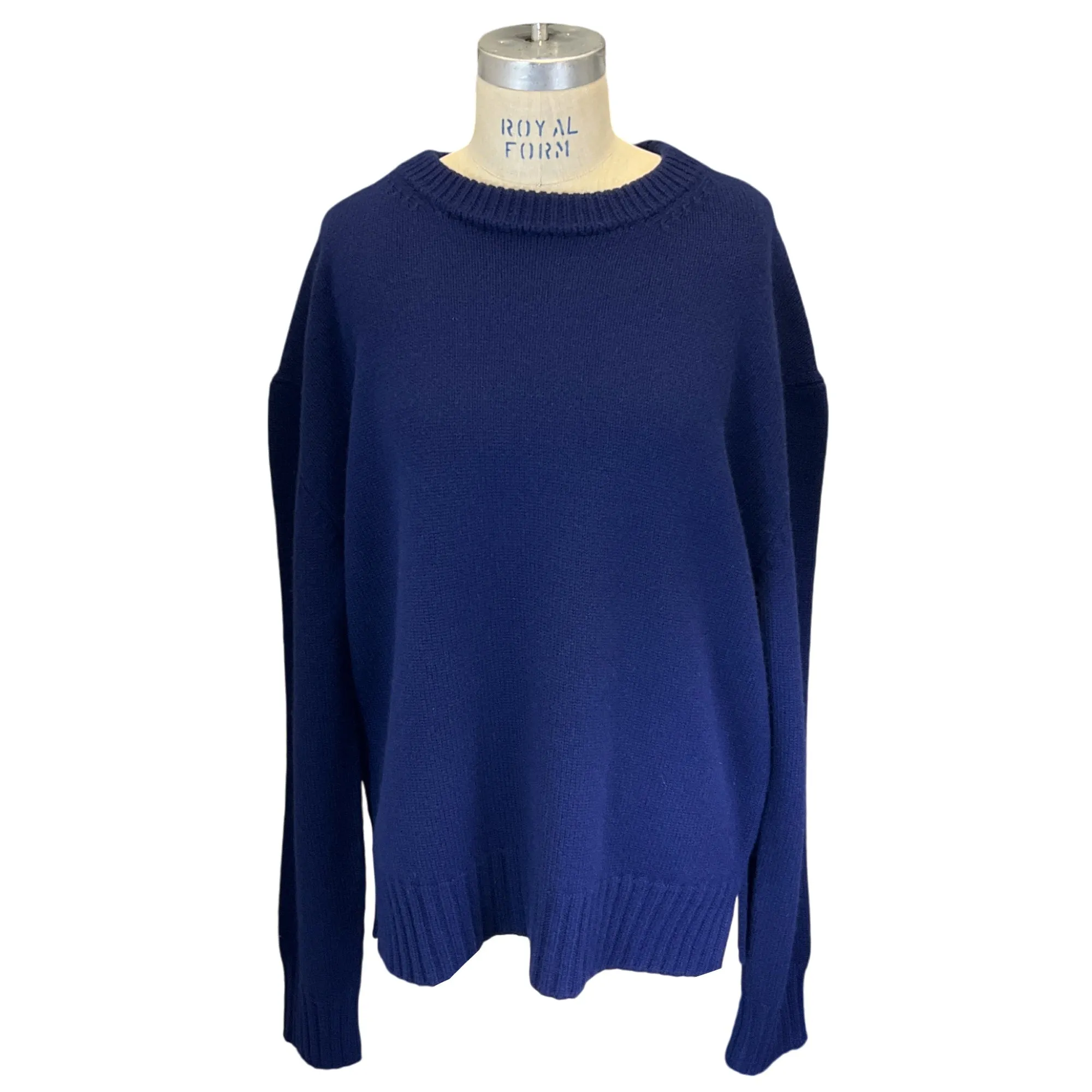 Lanvin Majorelle Blue Crewneck Cashmere Jumper