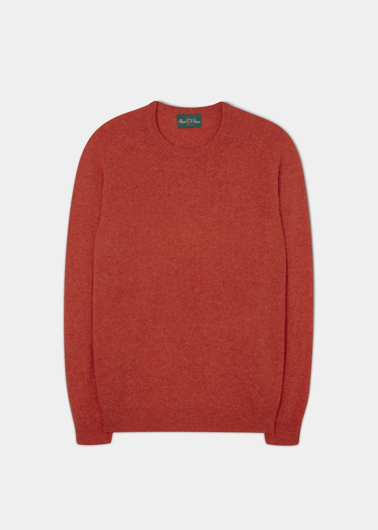 Lenzie Men's Lambswool Jumper In Inferno - Regular Fit